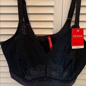 NWT Spanx lace bralette.  Black